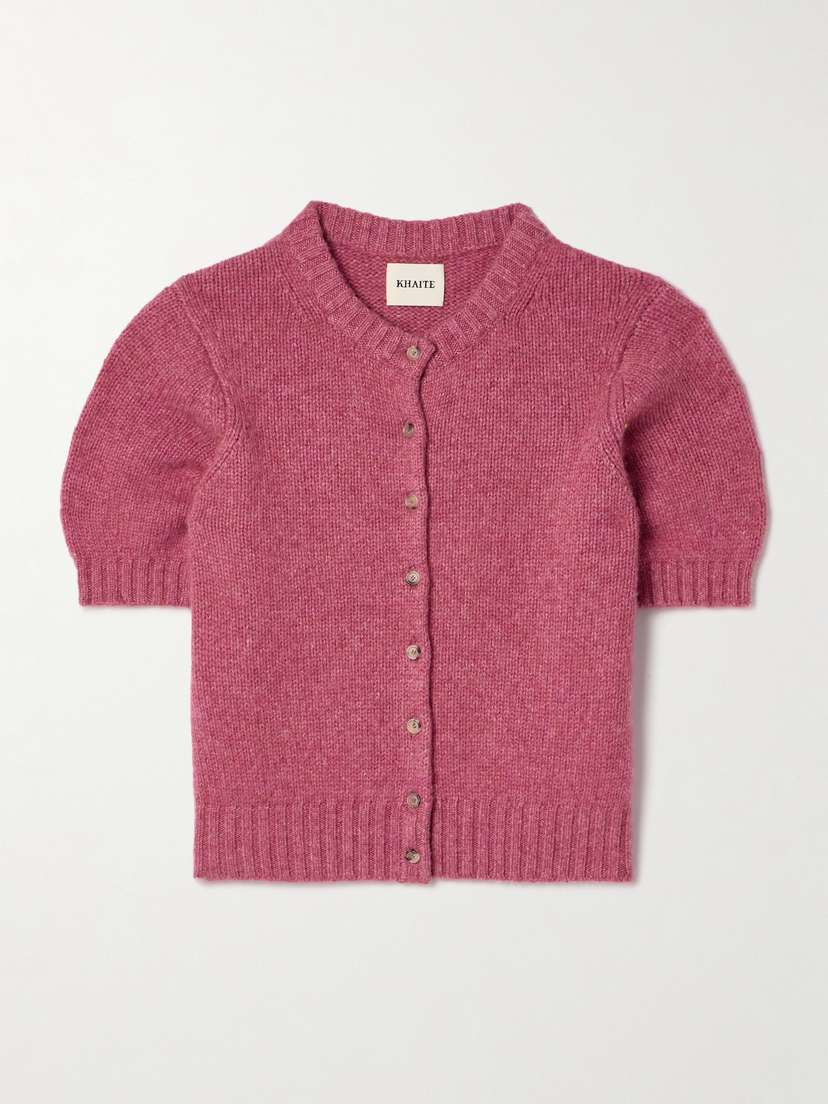 Khaite Nora Cropped Cashmere-blend Cardigan - x large