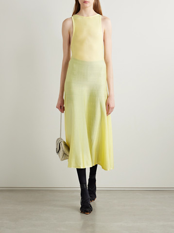 KHAITE Hencil knitted midi dress