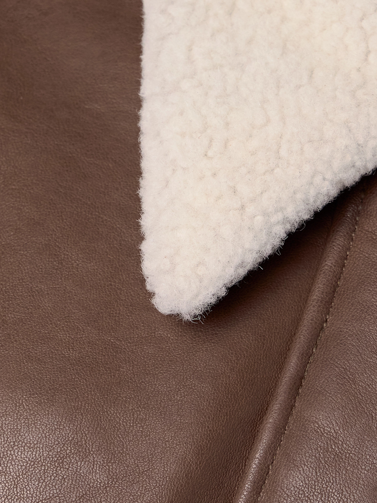 Khaite Shellar Jacket Classic Brown Leather In Brown