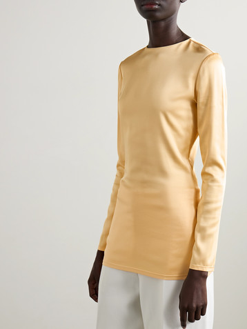 KHAITE Vlad satin top