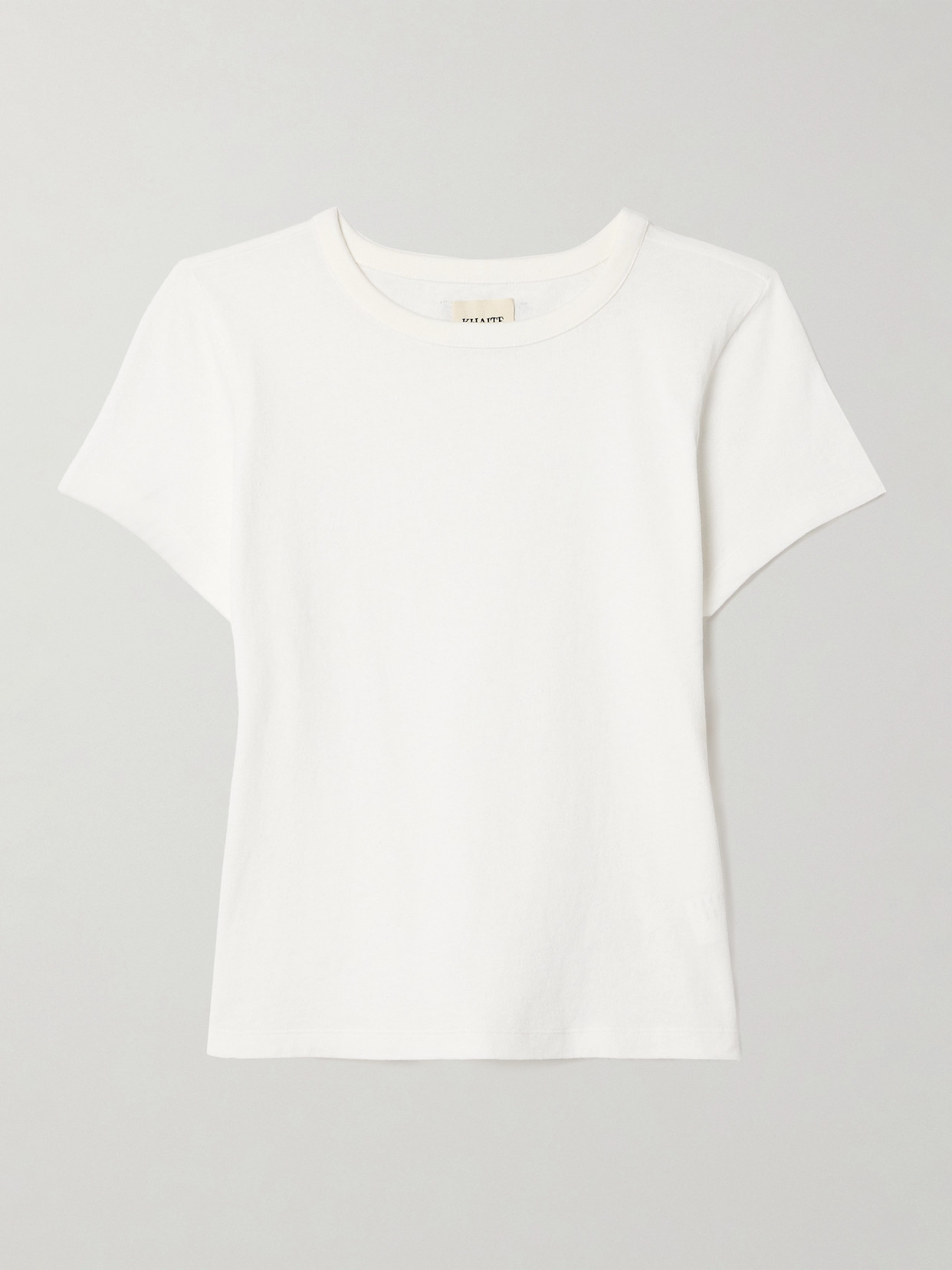 Khaite Samson Cotton-jersey T-shirt In White