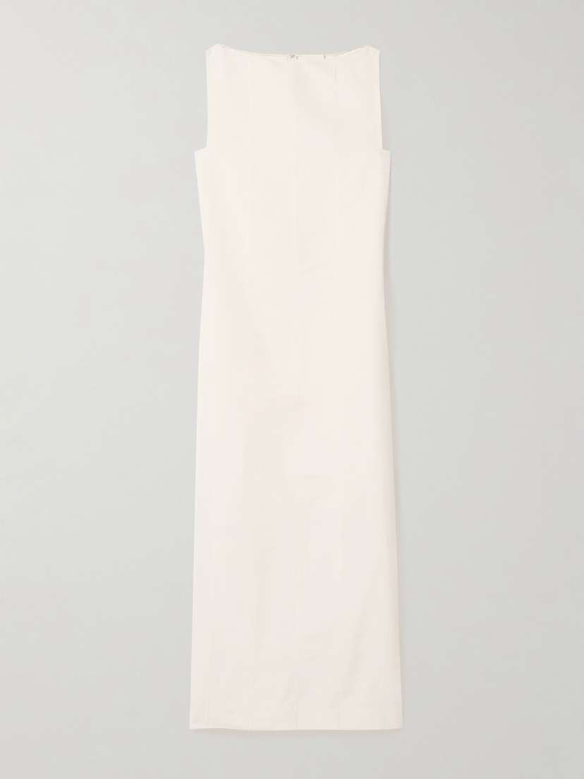 Khaite Martay Cotton-poplin Midi Dress