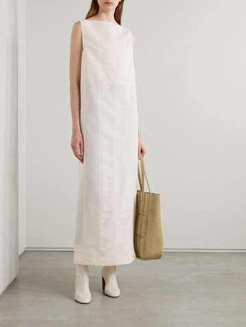 KHAITE Martay cotton-poplin midi dress