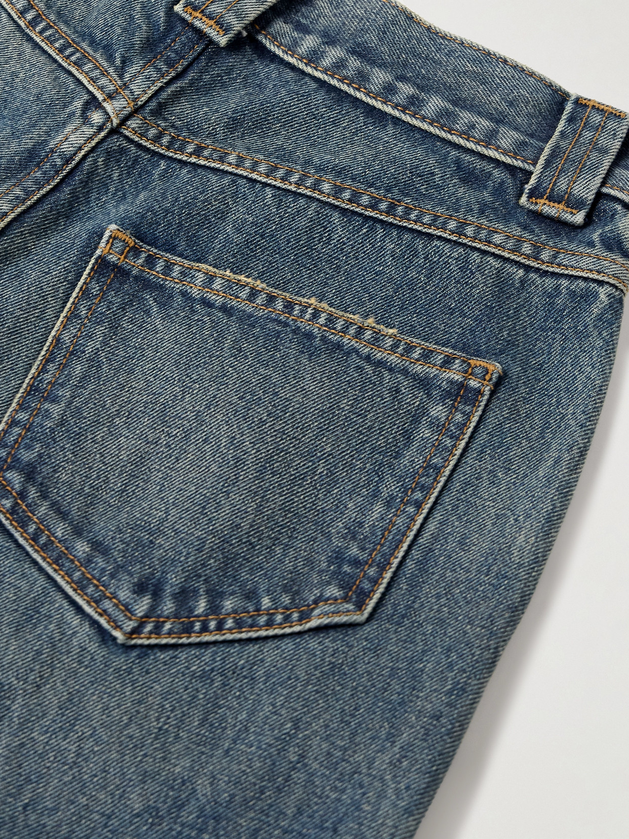 Khaite Hewitt High-rise Straight-leg Jeans In Blue
