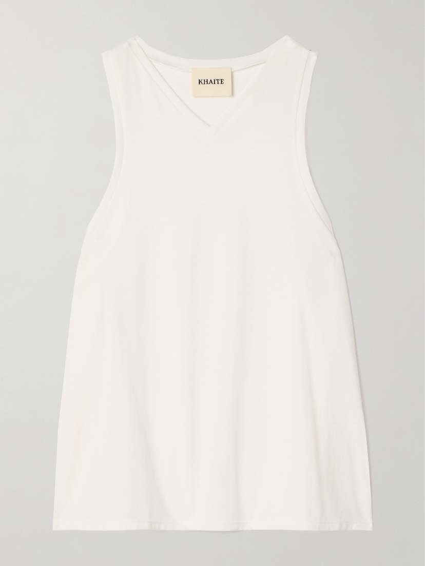Khaite Netta Cotton-blend Jersey Tank
