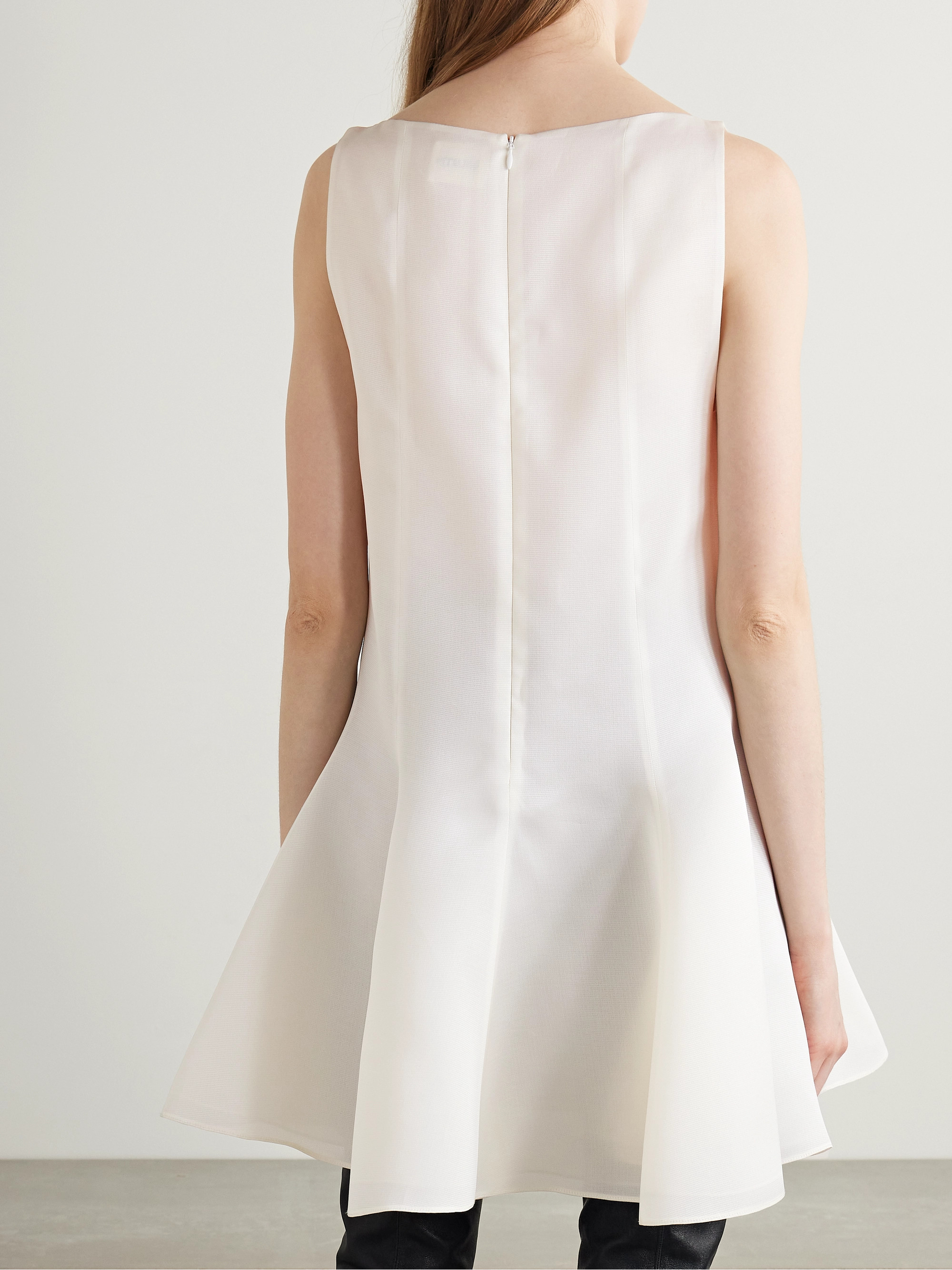 KHAITE Mags silk-gazar mini dress thumbnail