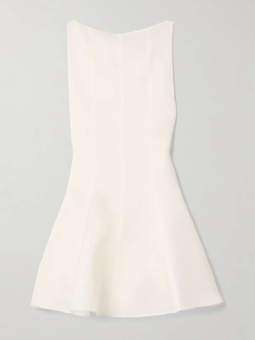 Khaite — Mags silk-gazar mini dress