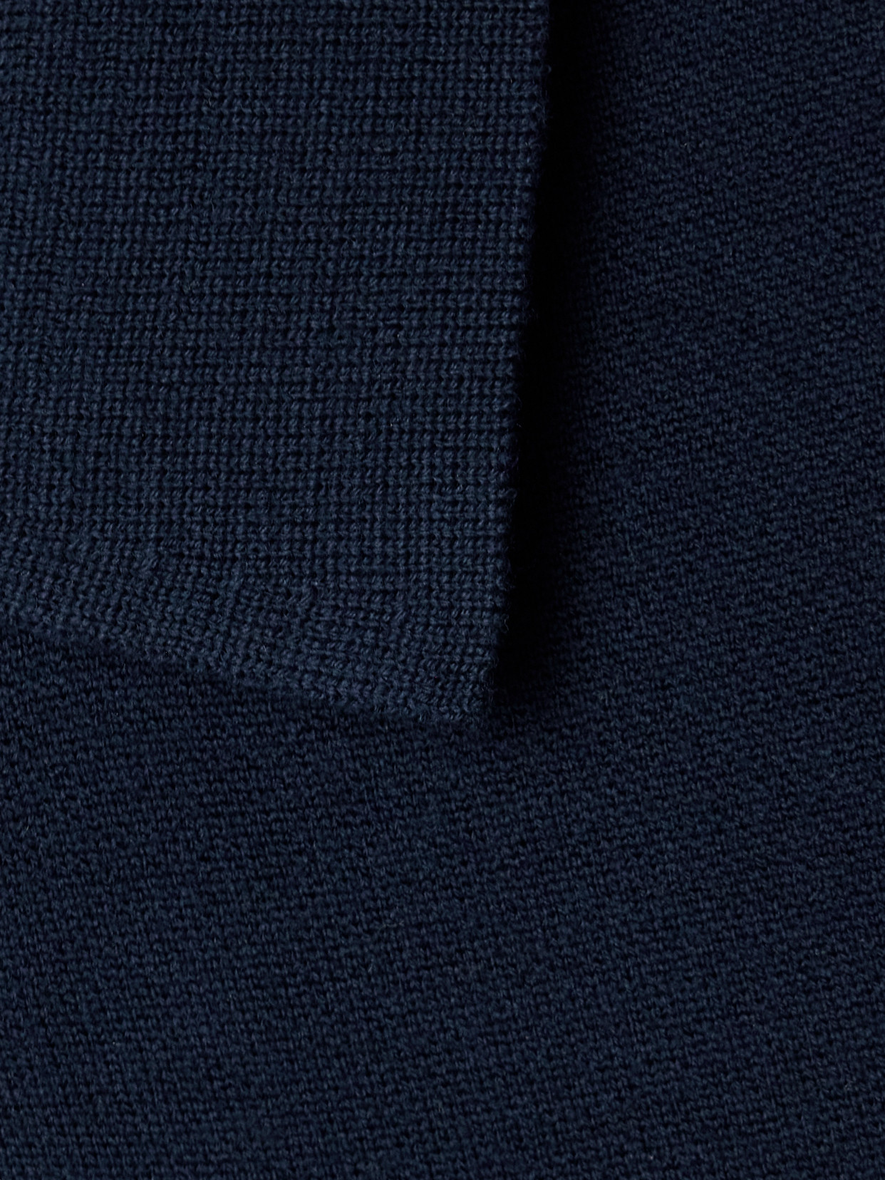 Khaite Gulliame Zip-up Knit Wool-blend Polo Top In Blue