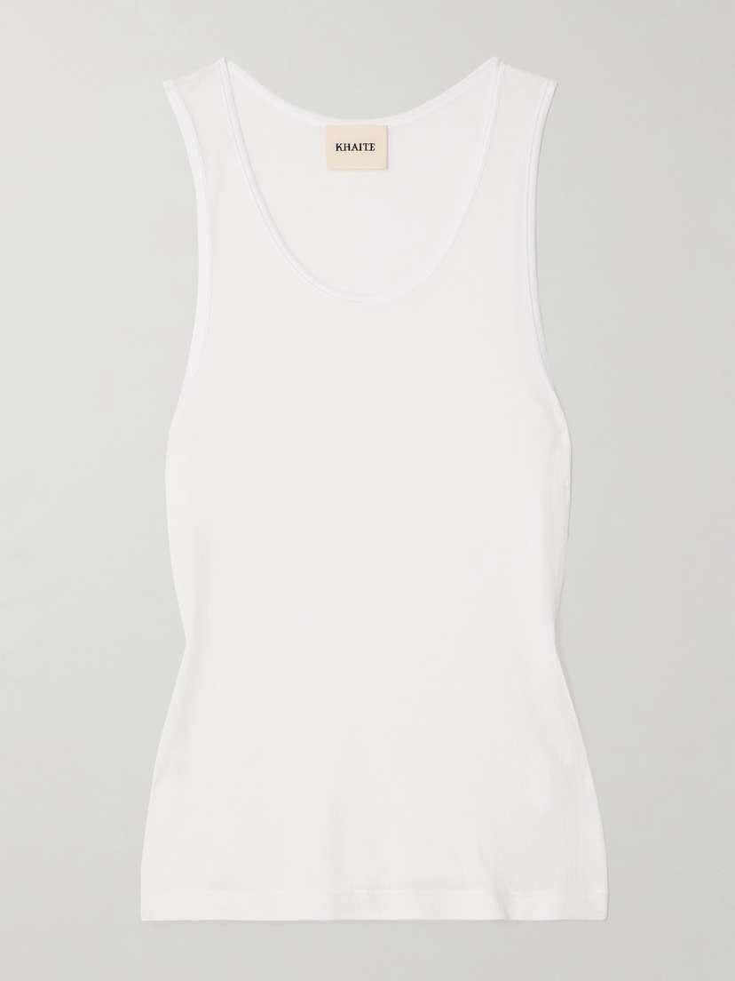 Khaite Johnnie Ribbed-knit Tank