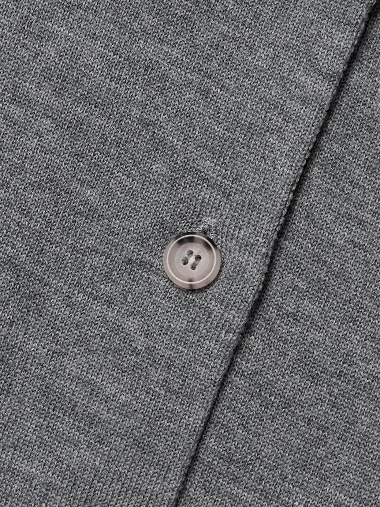 Khaite Jackie Wool-blend Cardigan In Grey