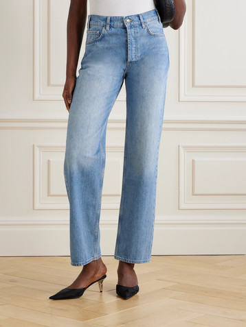 ANINE BING Gavin high-rise straight-leg organic jeans