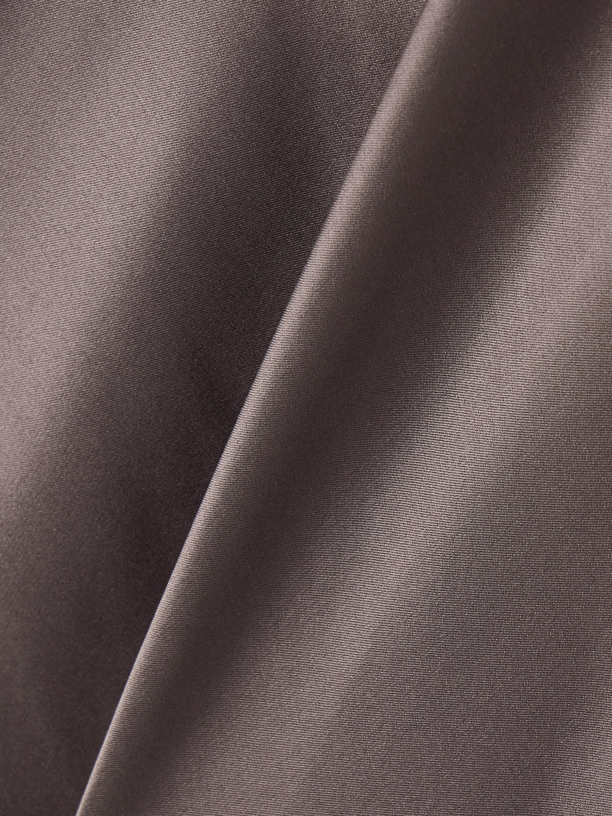 Anine Bing Eliana Drapey Halter Neck Silk Dress In Brown