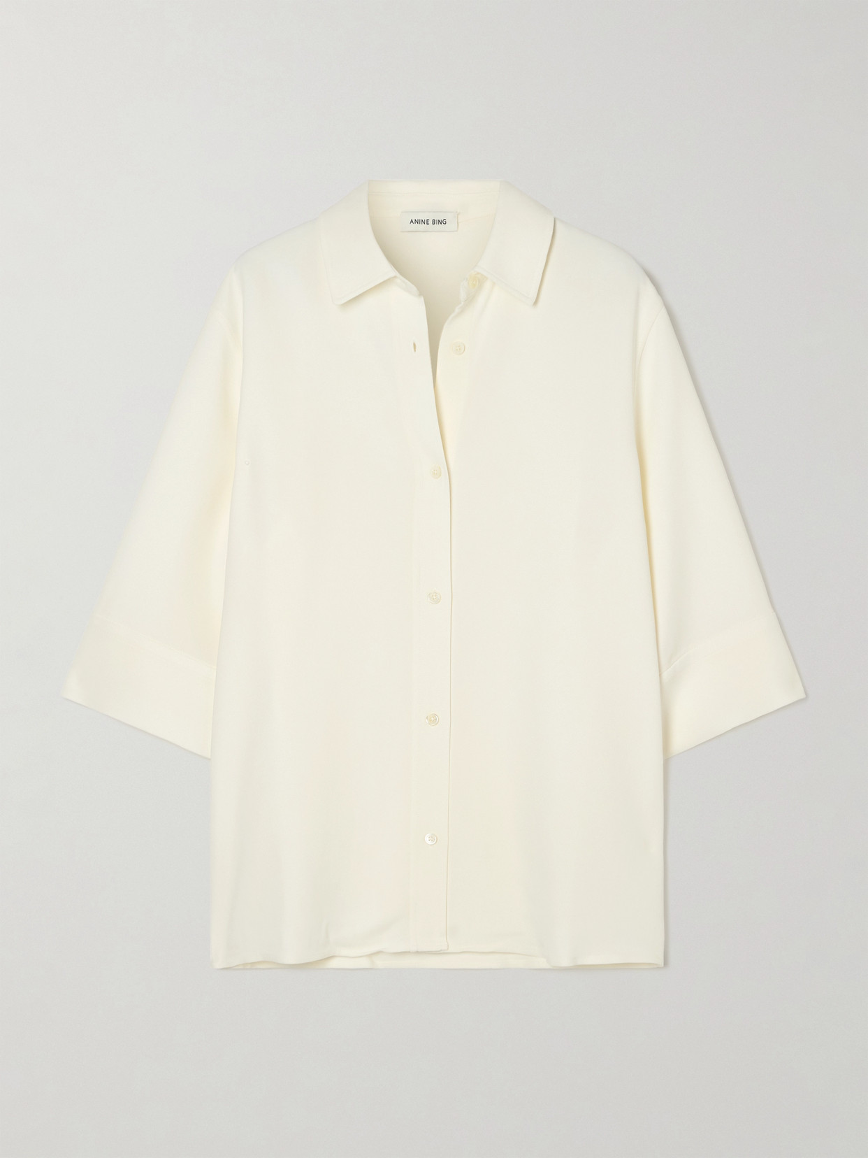 Anine Bing - Mary Crepe Shirt - Ivory
