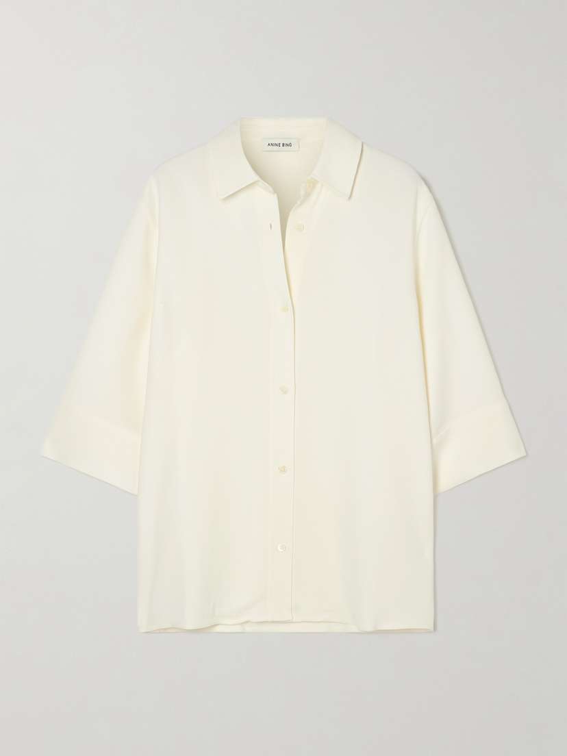 Anine Bing Mary Crepe Shirt