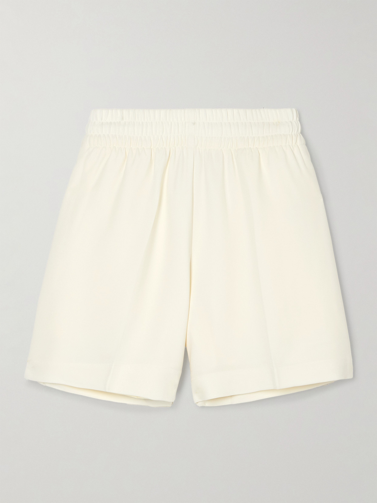 Anine Bing - Kam Crepe-jersey Shorts - Ivory