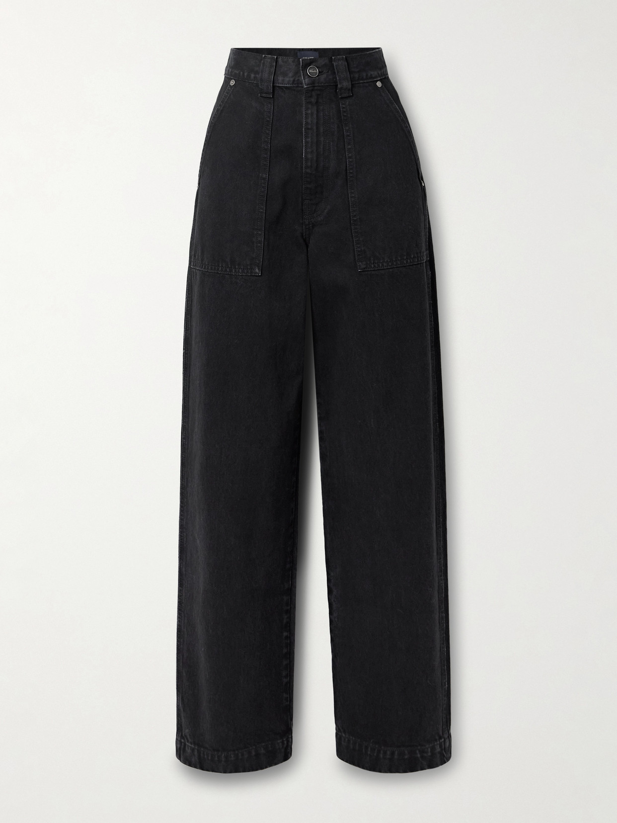 KHAITE HEWITT HIGH-RISE STRAIGHT-LEG JEANS