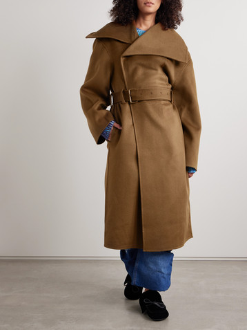 Jw Anderson Belted wool-felt coat