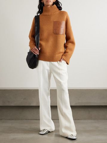 Jw Anderson Tech-jersey flared track pants