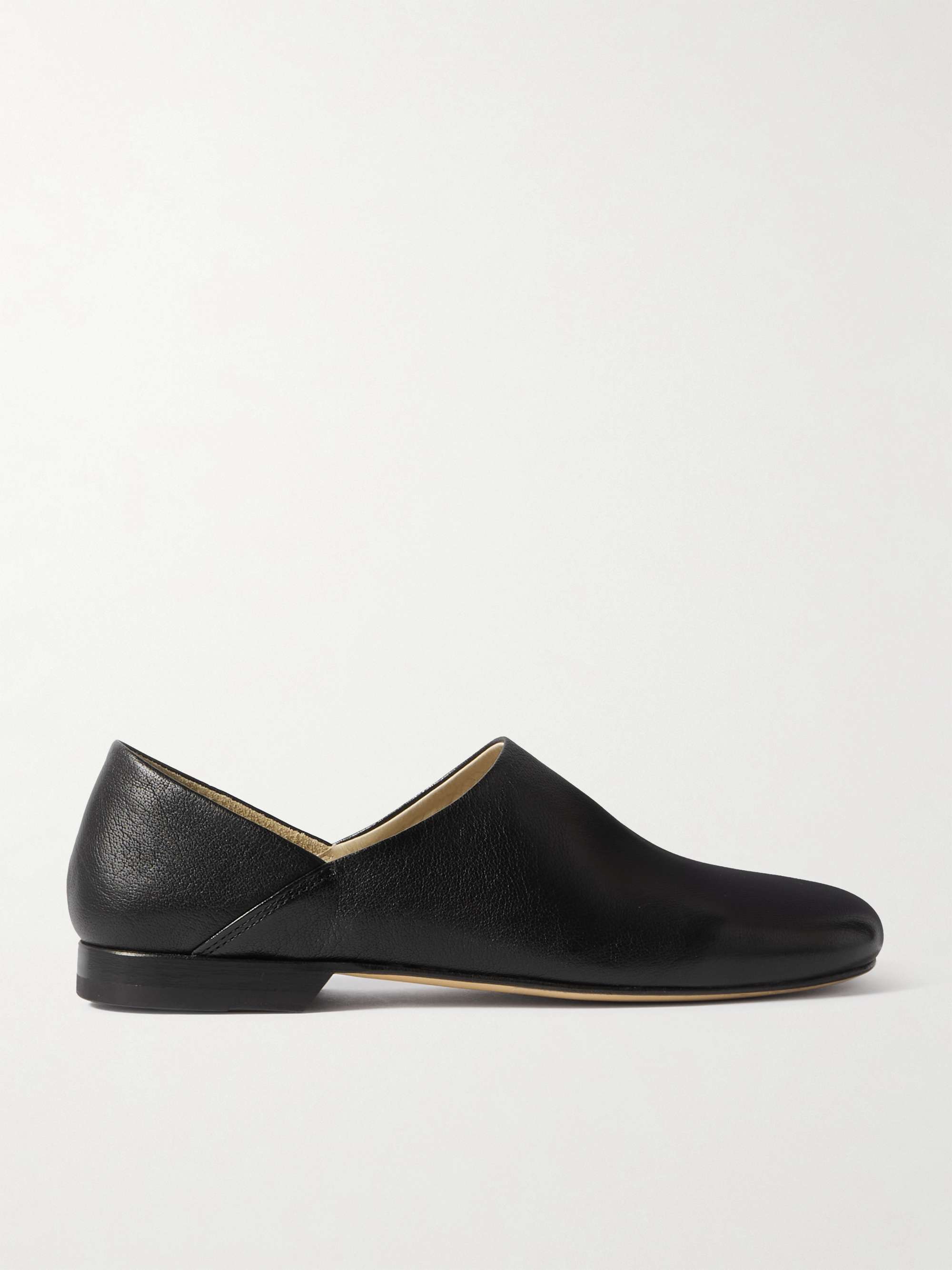 Lemaire Soft Loafers | Black | Canoe Club