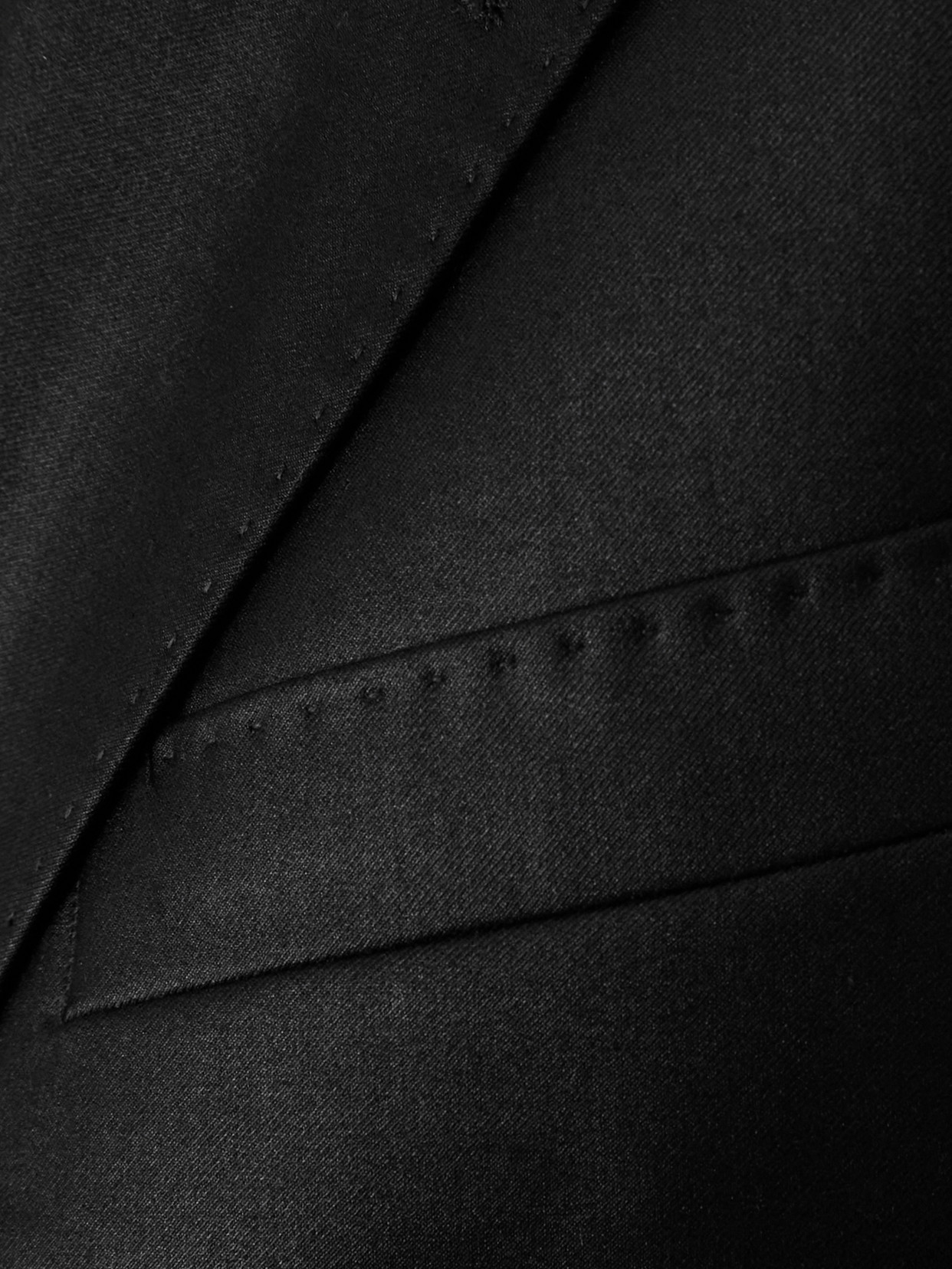 Layered Wool-Blend Twill Coat