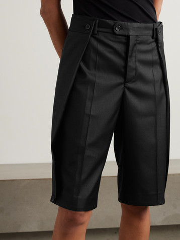 BETTTER Bibi layered wool-blend shorts