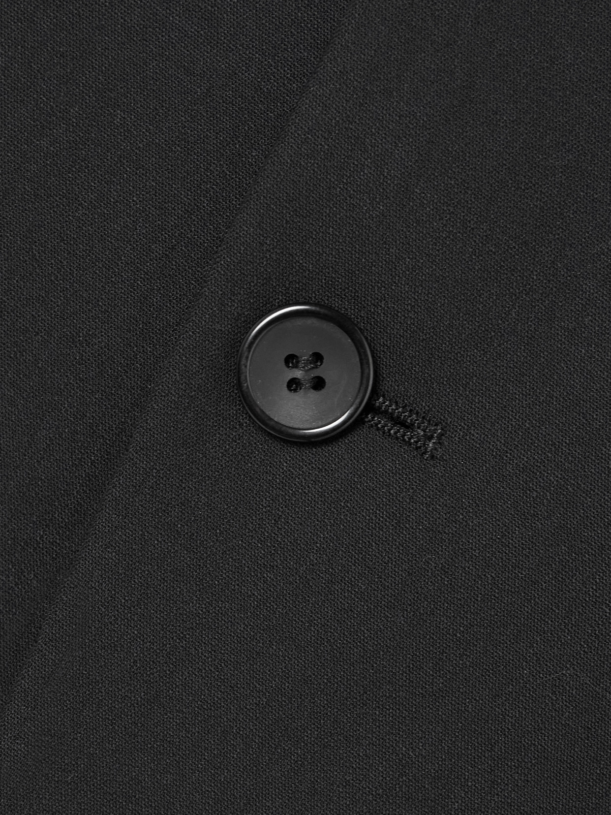 Bettter Cropped Grain De Poudre Wool Blazer In Black