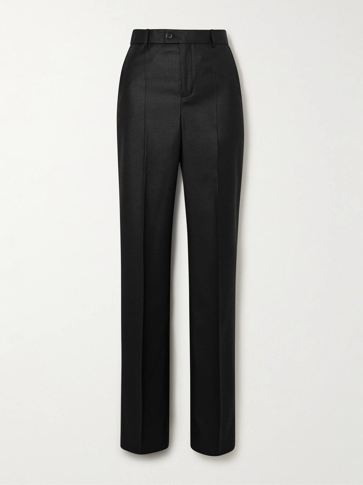 Bettter Stretch Wool And Lycra®-blend Slim-leg Trousers In Black