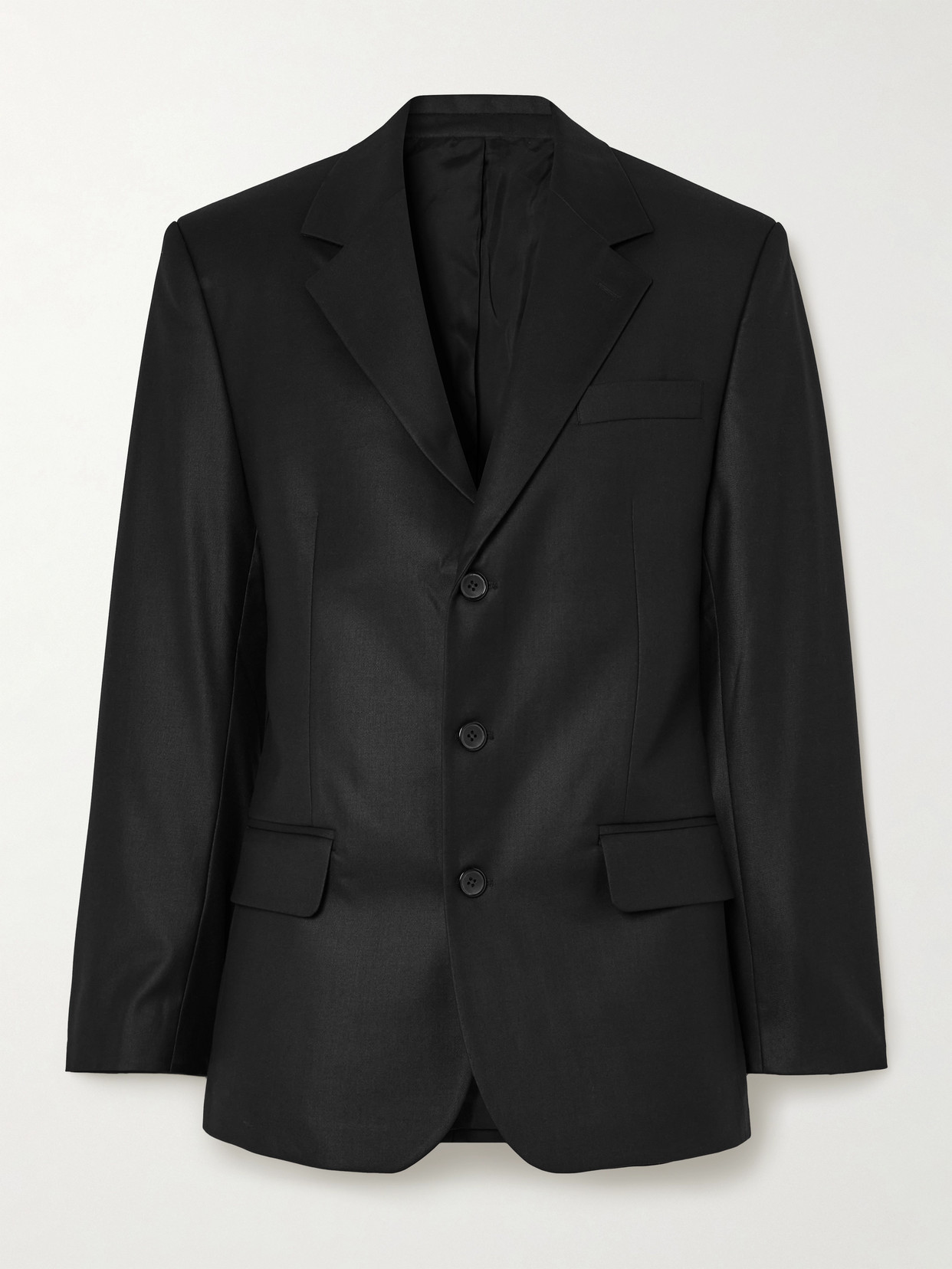 Bettter Hourglass Stretch Wool And Lycra®-blend Blazer In Black
