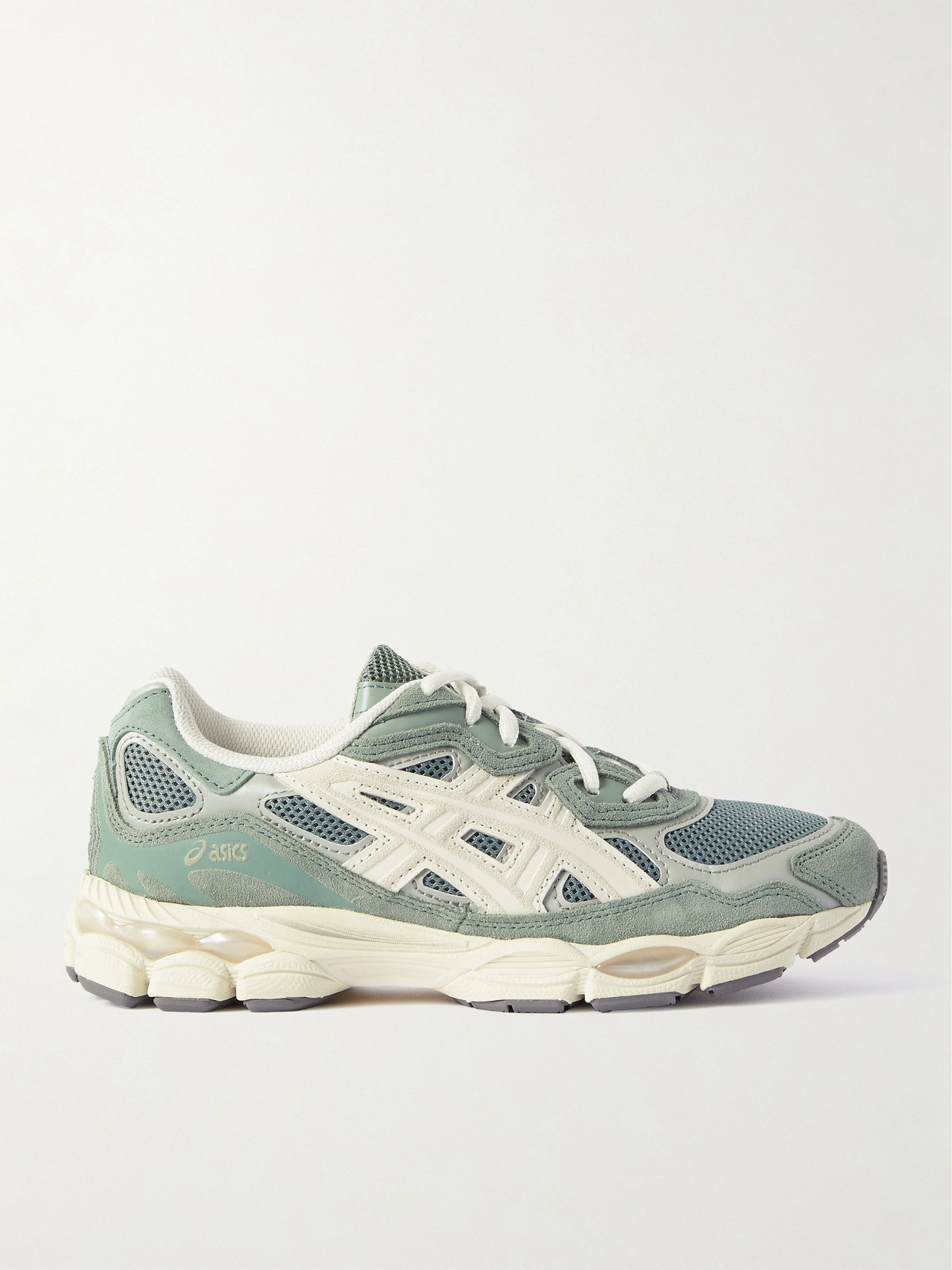Asics - Gel-nyc™ Suede- And Leather-trimmed Mesh Sneakers - Green