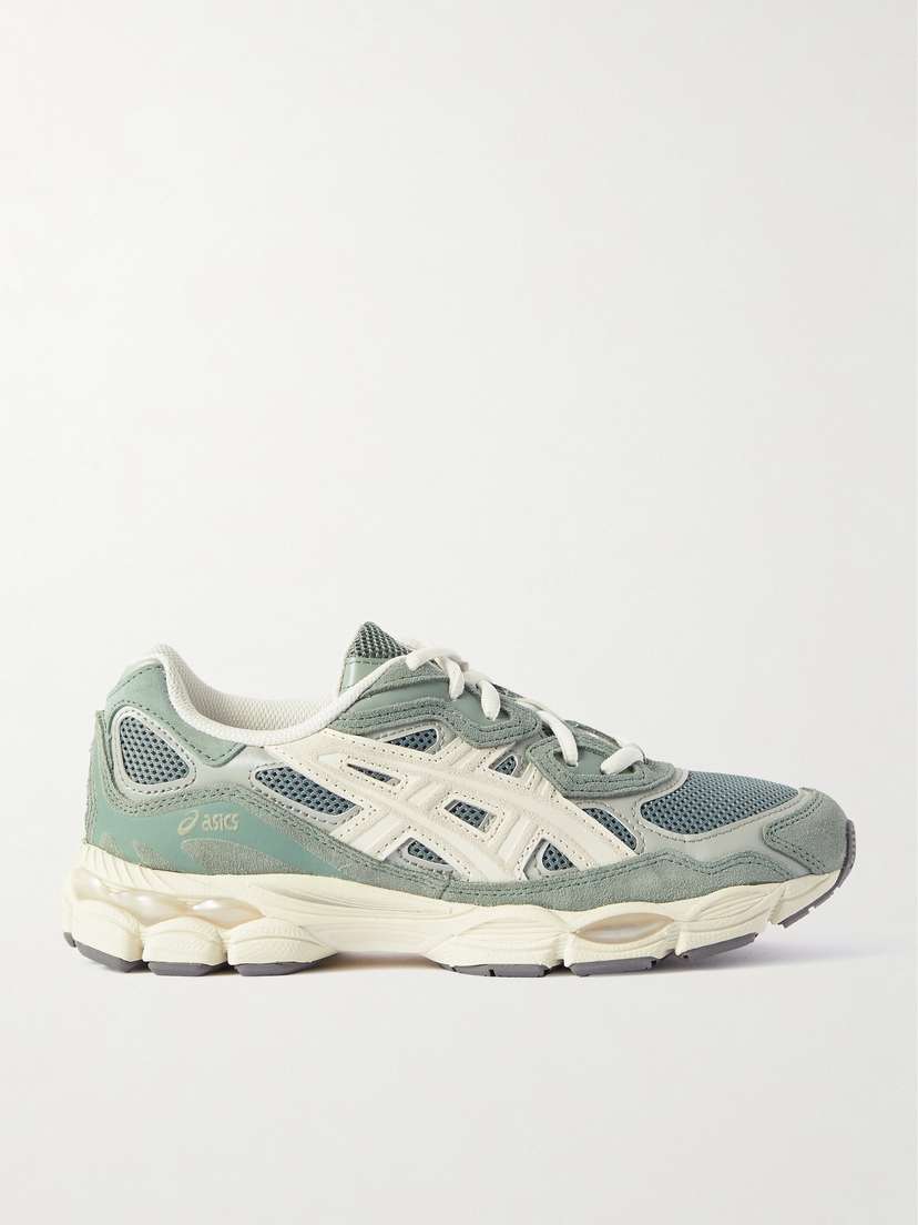Asics Gel-nyc™ Suede- And Leather-trimmed Mesh Sneakers - UK 9.5