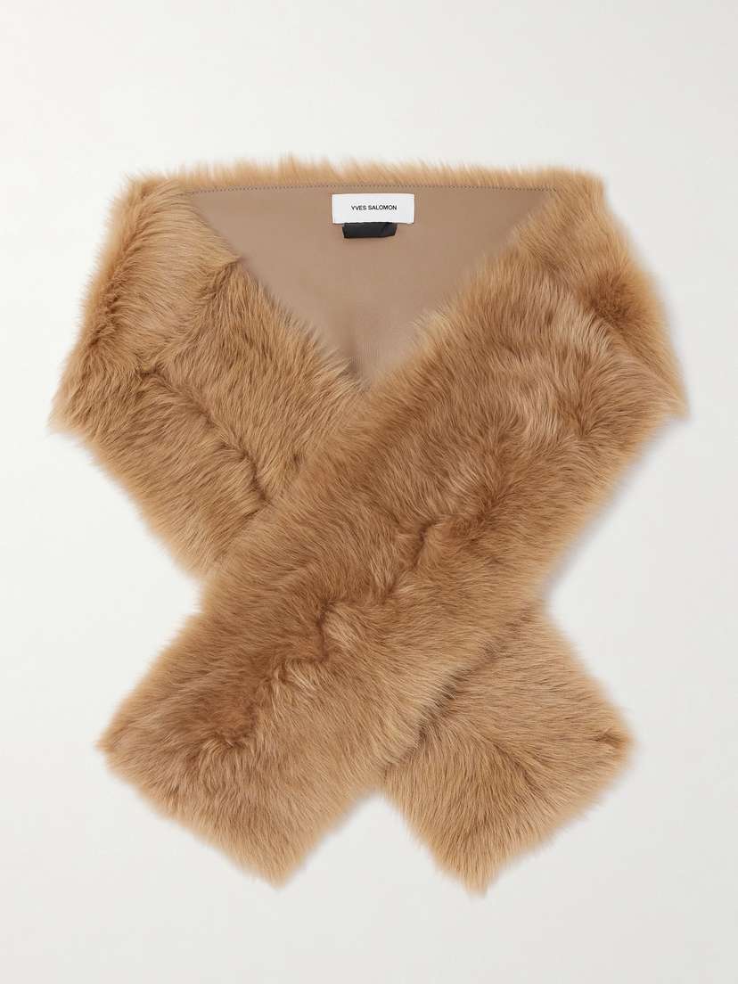 Yves Salomon Shearling Scarf