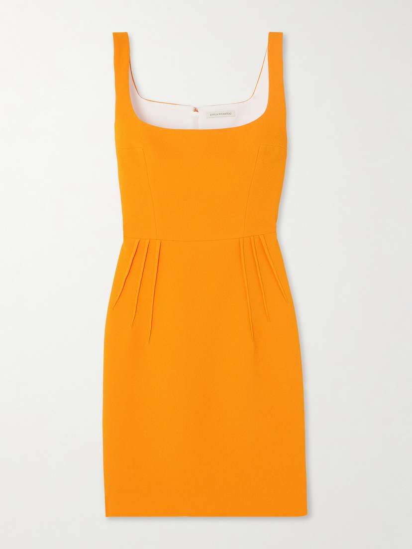 Emilia Wickstead Salma Hammered-crepe Dress