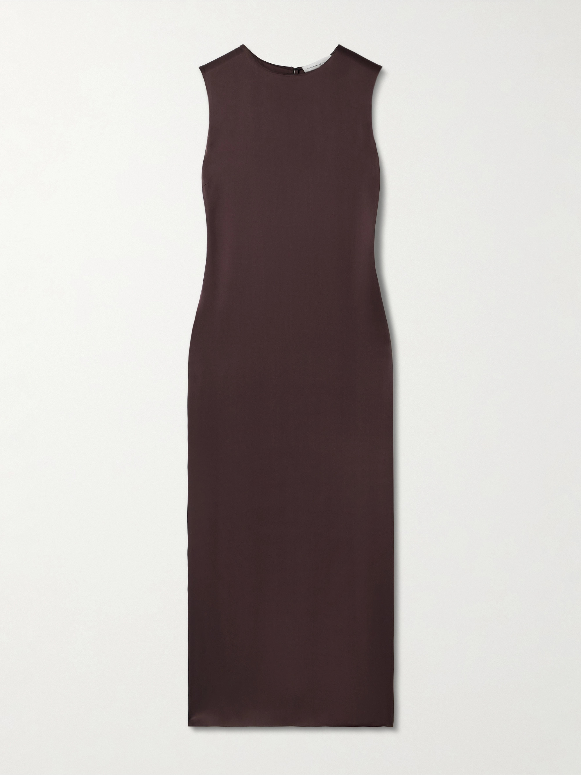 Veronica De Piante Alessia washed silk midi dress thumbnail