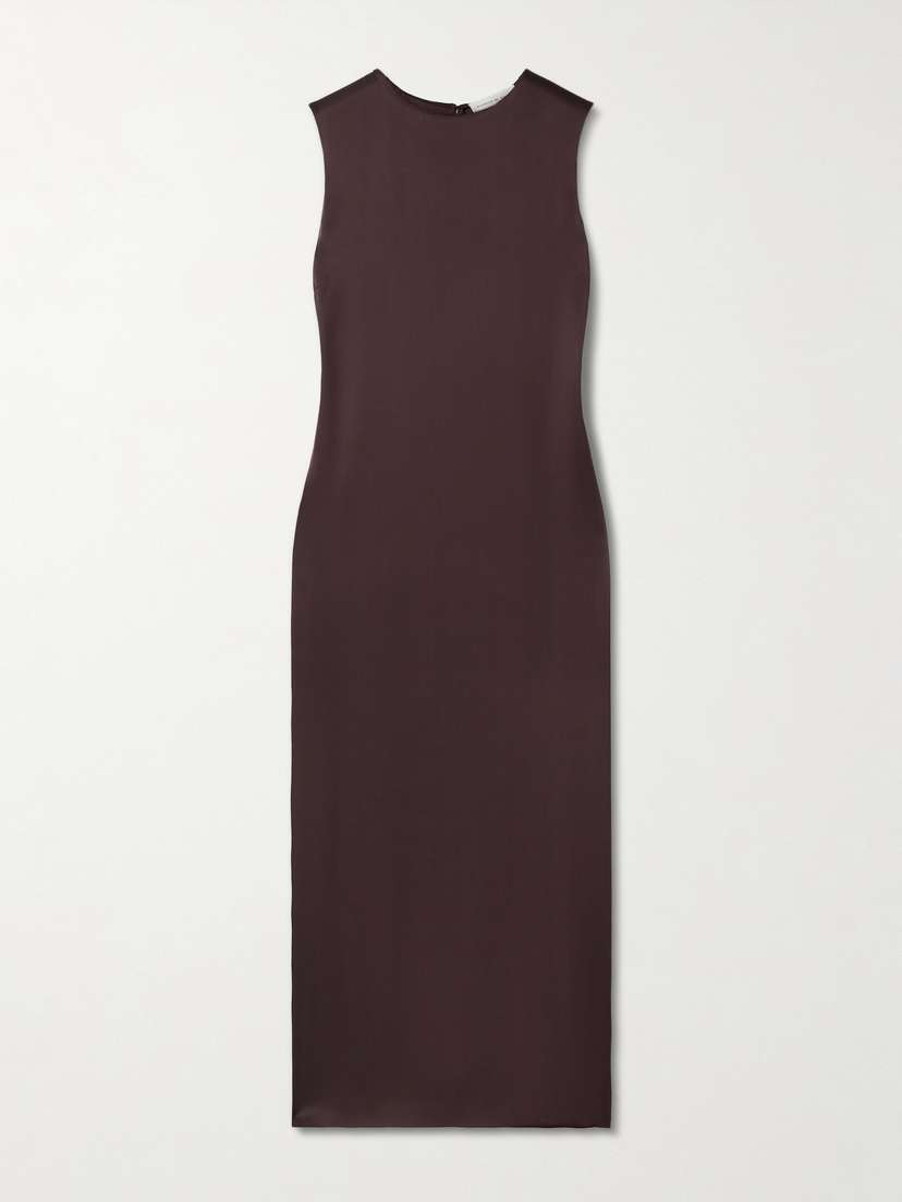 Veronica de Piante Alessia Washed Silk Midi Dress