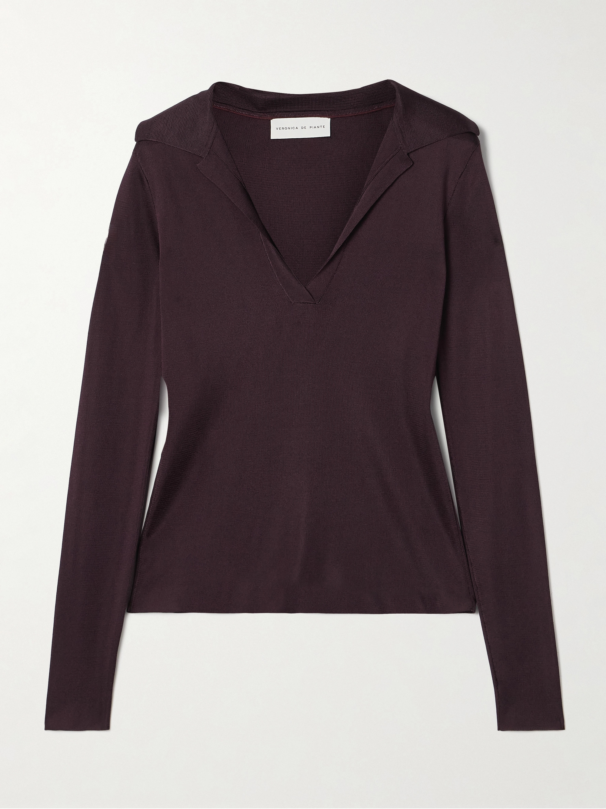 Veronica De Piante Ada stretch-knit polo shirt