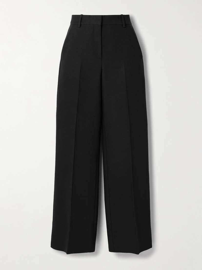 Veronica de Piante Riley Wool-twill Straight-leg Pants