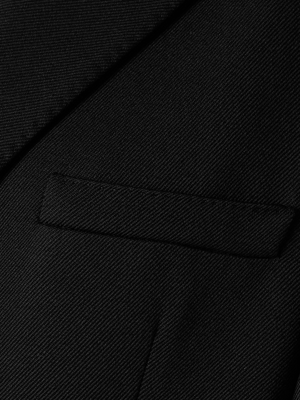 Veronica De Piante Arlo Wool-twill Coat In Black