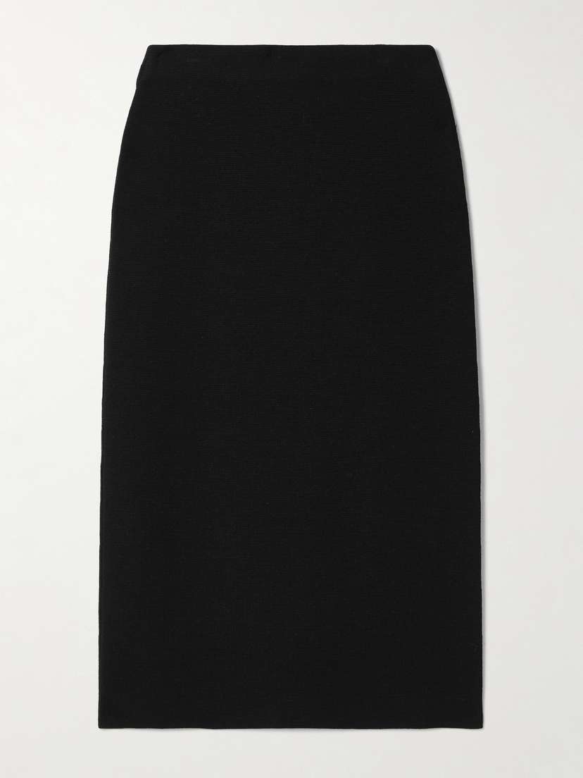 Veronica de Piante Daphne Merino Wool Midi Skirt
