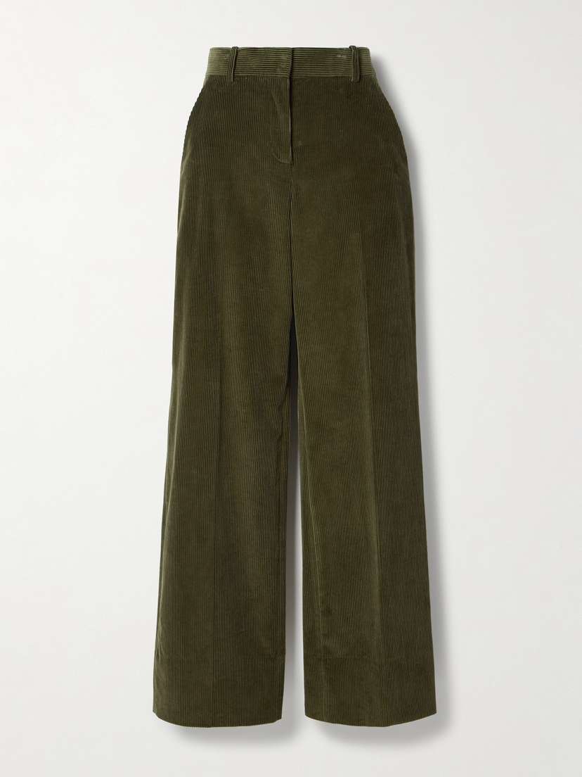 Veronica de Piante Anya Cotton-corduroy Wide-leg Pants