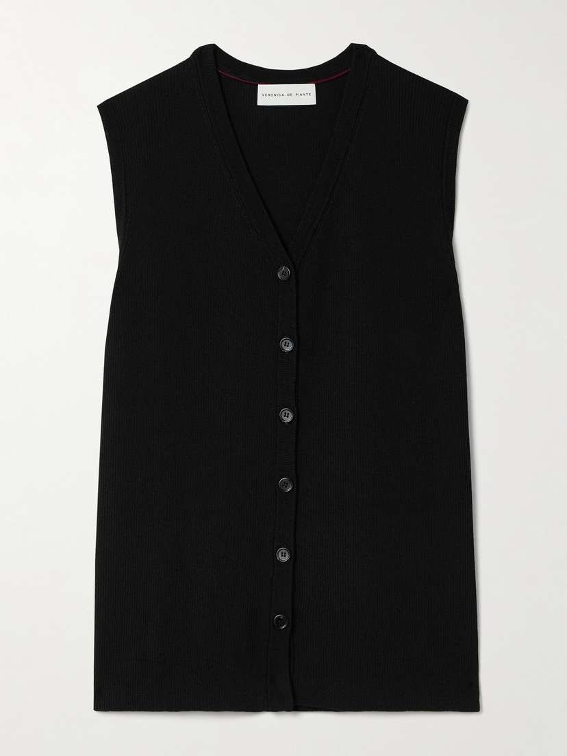 Veronica de Piante Alice Ribbed Merino Wool Vest