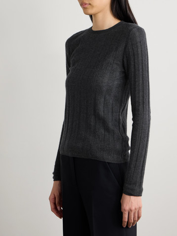Veronica De Piante Maya ribbed cashmere sweater
