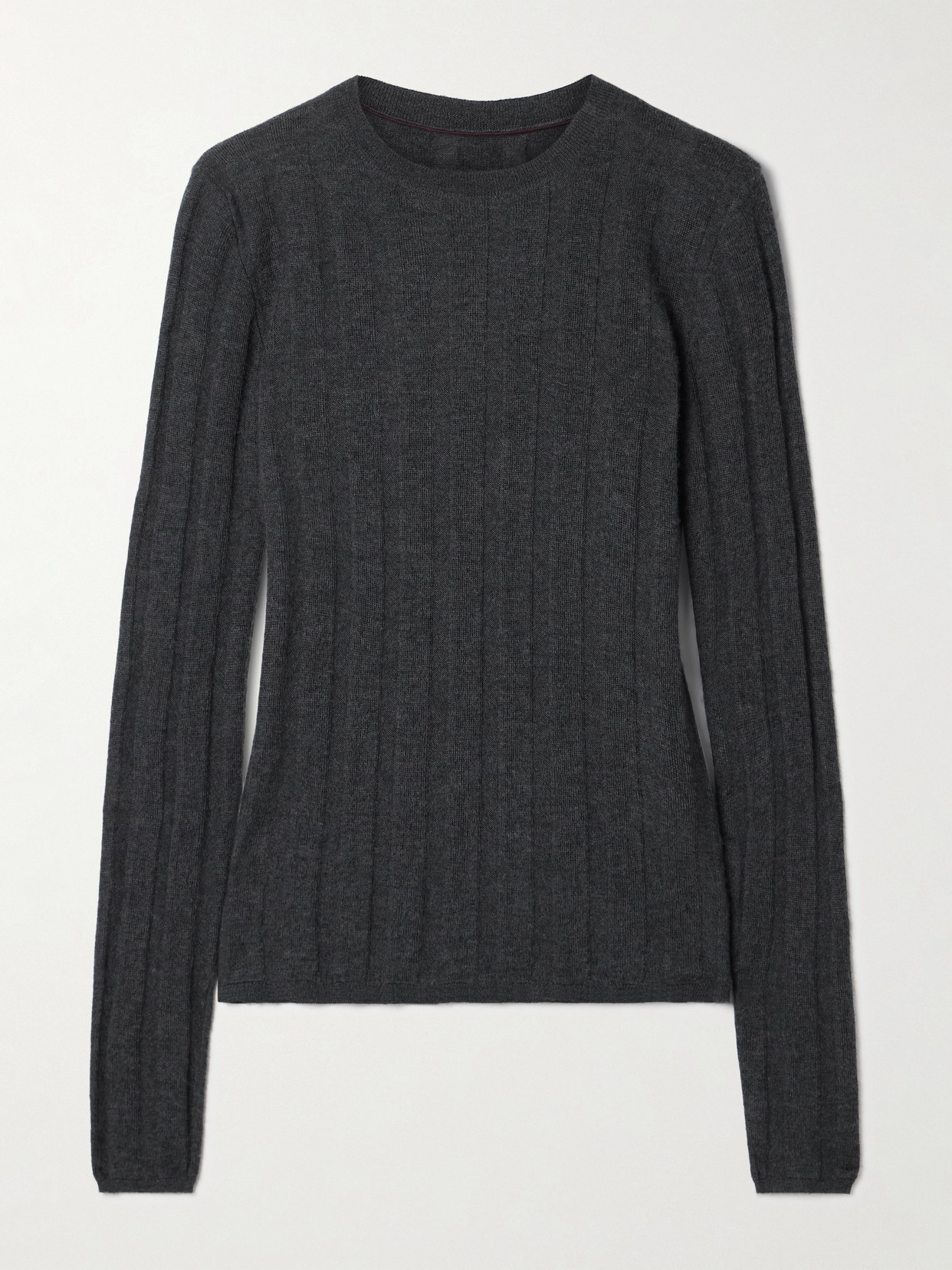 Veronica de Piante - Maya Ribbed Cashmere Sweater - Gray