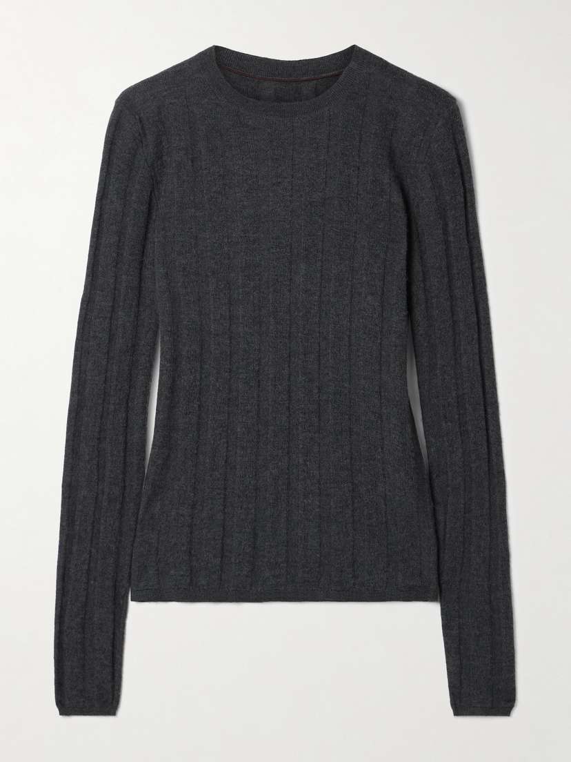 Veronica de Piante Maya Ribbed Cashmere Sweater