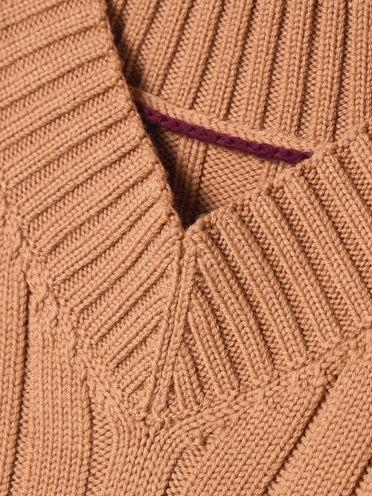 Veronica De Piante Lola Ribbed Wool Sweater In Neutrals