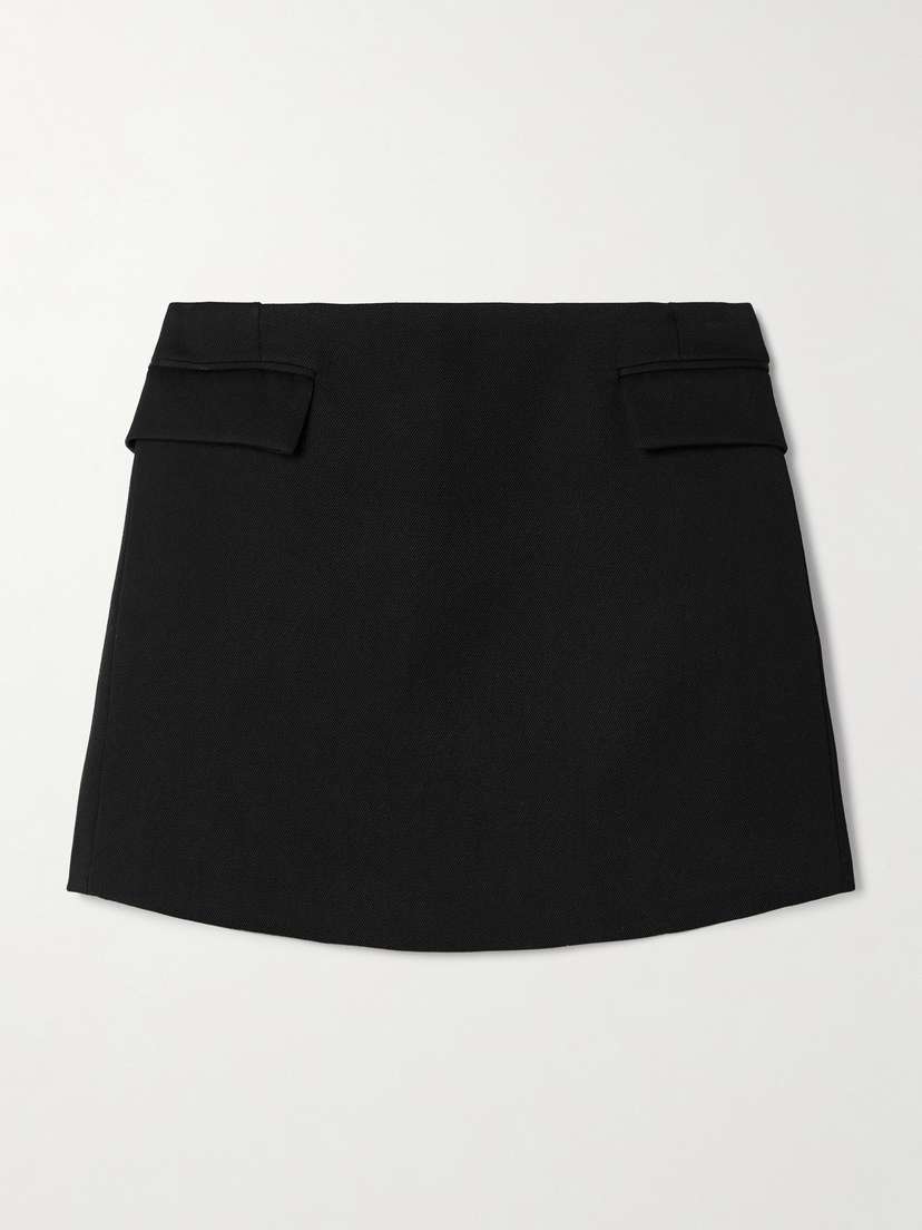 Veronica de Piante Cecily Wool-twill Mini Skirt