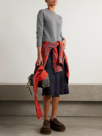 The Elder Statesman Cropped cashmere sweater