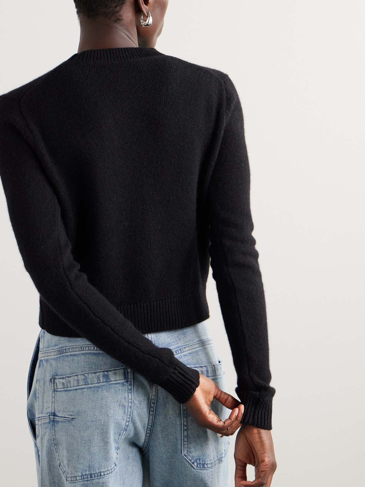 Cropped Cashmere Sweater
