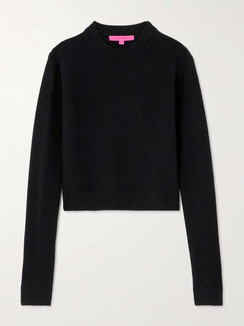 The Elder Statesman Cropped Cashmere Sweater
