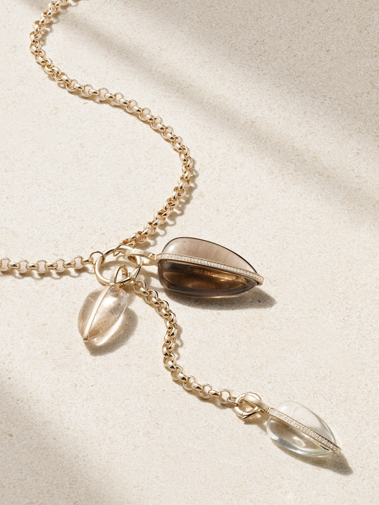 By Pariah Kalahari Collector 14-karat Recycled Gold Multi-stone Necklace In Gold