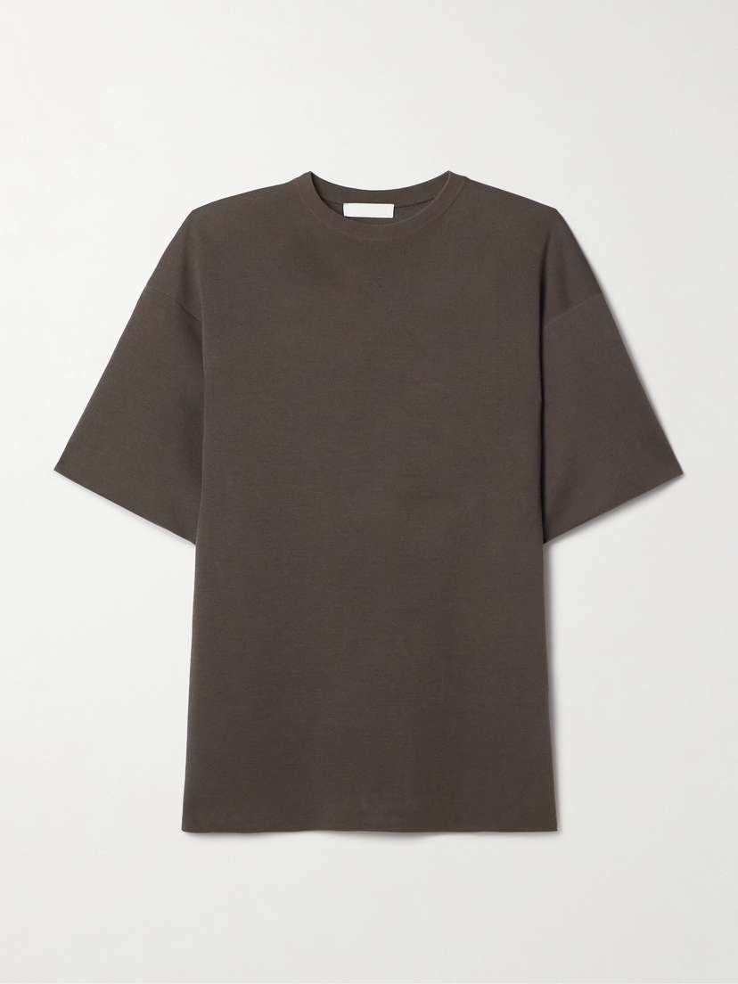 FFORME Dwyn Wool And Cotton-blend T-shirt